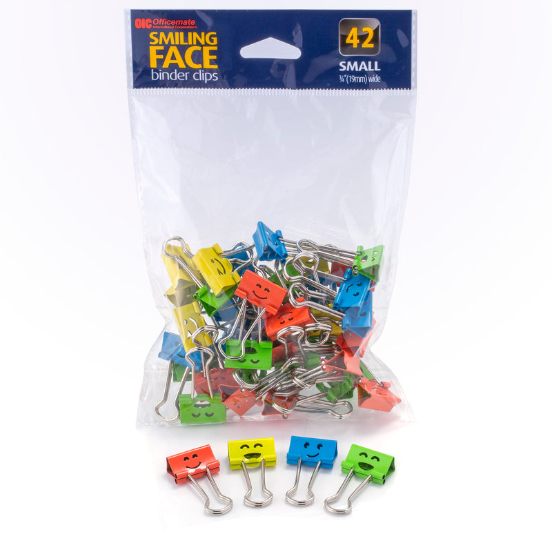 Smiling Face Binder Clips