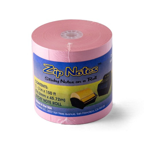 zip notes pink refill, sticky notes on a roll so you can post a note.