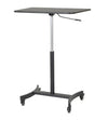 Victor adjustable height sit stand desk mobile cart. Perfect for any work environment, DC500 adjustable desk cart