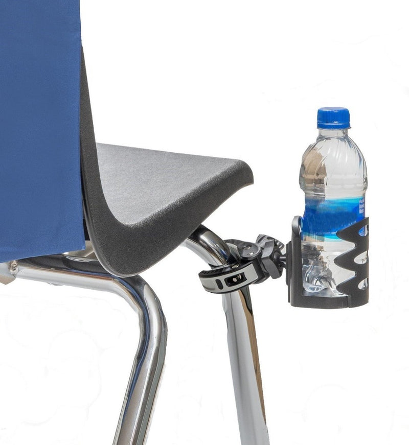 Adjustable universal beverage drink holder for Home School Office Desk Chair, mobility walker, student desk chairs, Water Bottle Clamp On Drink Holder MOB1024G