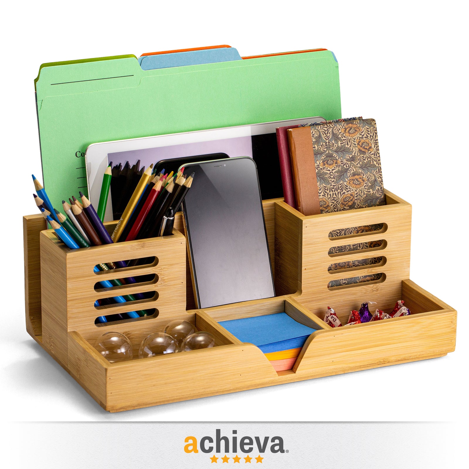 Bamboo Desk Organizer