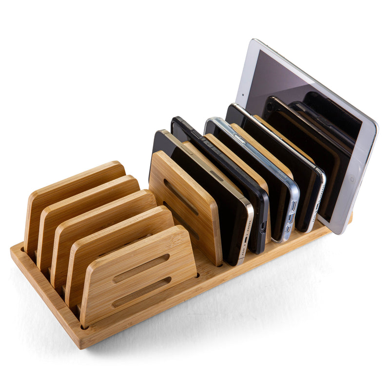 Bamboo Small Adjustable File Sorter