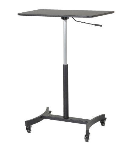 Victor adjustable height sit stand desk mobile cart. Perfect for any work environment, DC500 adjustable desk cart