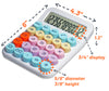 VICTOR® Sum Buddy Desktop Calculator – Large Buttons, 12-Digit Display, Pastel Colors
