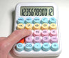 VICTOR® Sum Buddy Desktop Calculator – Large Buttons, 12-Digit Display, Pastel Colors