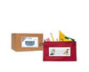 red pencil pouch with zipper sold in bulk classroom packs of 25, school supply storage pouch pen case, 40191