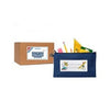 blue pencil pouch with zipper sold in bulk classroom packs of 25, school supply storage pouch pen case, 40190